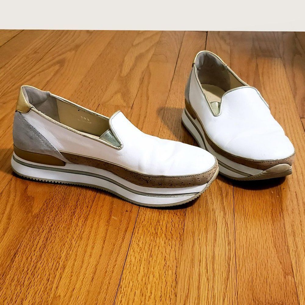 Hogan Gold Trim Sneakers - Picture 2 of 14